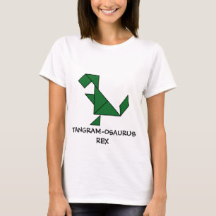 T-Rex + Tangrammen = Tangram-osaurus Rex Cute Dino T-shirt