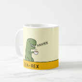 T-Rex Tea Rex grappige Dinosaur Koffiemok (Voorkant links)