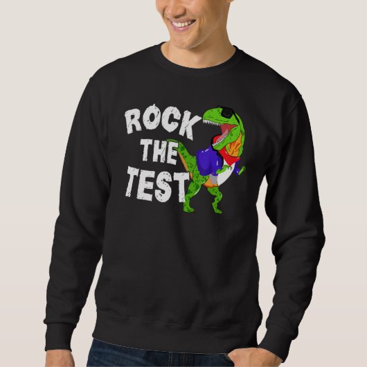 T Rex Test Day Rock Test Testing Day D Trui (Voorkant)