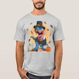 T-Rex Thanksgiving Pelgrim T-shirt