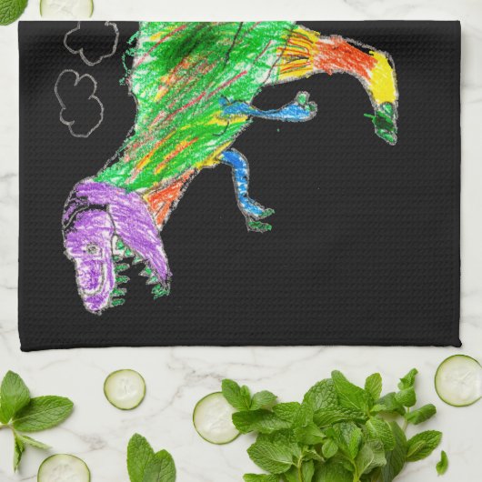 T-Rex Theedoek (Gevouwen)