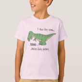 T-Rex tiny arms: daisy picking T-shirt (Voorkant)