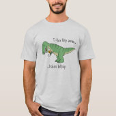 T-Rex tiny arms hates lollipop T-shirt (Voorkant)