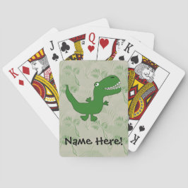 T-Rex Tyrannannosaurus Rex Dinosaur Cartoon Jongen Speelkaarten