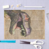 T-rex, tyrannosaurus, dinosaurus  Antiek kunst Tissuepapier (Craft)
