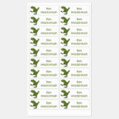 T rex tyrannosaurus dinosaurus cartoon gepersonali labels (Vel)