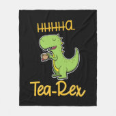 T Rex Tyrannosaurus Illustratie Fleece Deken (Voorkant)