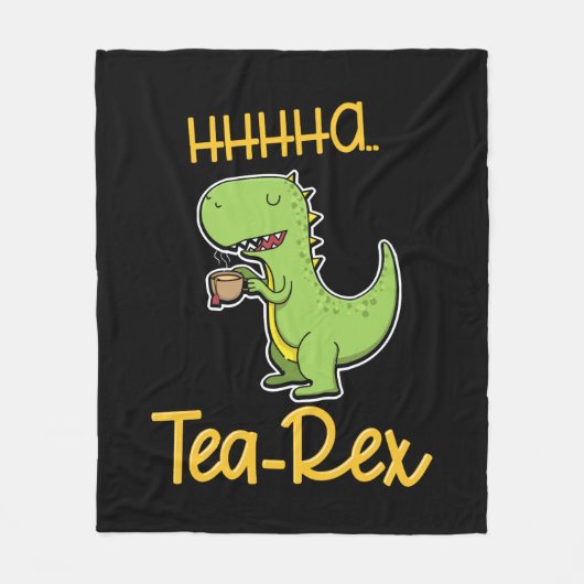 T Rex Tyrannosaurus Illustratie Fleece Deken (Voorkant)