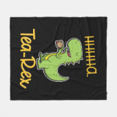 T Rex Tyrannosaurus Illustratie Fleece Deken (Voorkant (Horizontaal))