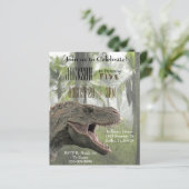 T-Rex Tyrannosaurus Rex Dinosaur Birthday Budget (Staand voorkant)