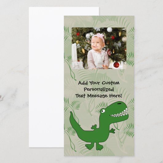 T-Rex Tyrannosaurus Rex Dinosaur Cartoon Kinder jo (Voorkant / Achterkant)