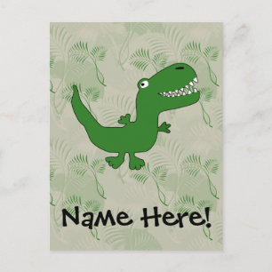T-Rex Tyrannosaurus Rex Dinosaur Cartoon Kinder jo Briefkaart