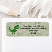 T-Rex Tyrannosaurus Rex Dinosaur Cartoon Kinder jo Etiket (Insitu)