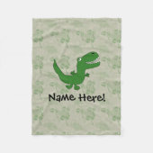 T-Rex Tyrannosaurus Rex Dinosaur Cartoon Kinder jo Fleece Deken (Voorkant)