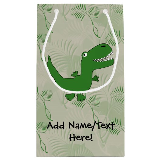 T-Rex Tyrannosaurus Rex Dinosaur Cartoon Kinder jo Klein Cadeauzakje (Achterkant)