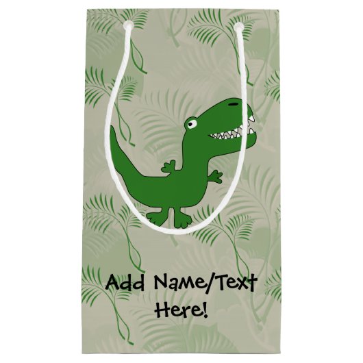 T-Rex Tyrannosaurus Rex Dinosaur Cartoon Kinder jo Klein Cadeauzakje (Voorkant)