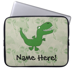 T-Rex Tyrannosaurus Rex Dinosaur Cartoon Kinder jo Laptop Sleeve