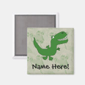 T-Rex Tyrannosaurus Rex Dinosaur Cartoon Kinder jo Magneet (Voorkant / Achterkant)