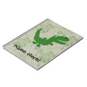 T-Rex Tyrannosaurus Rex Dinosaur Cartoon Kinder jo Notitieboek (Linkerzijde)