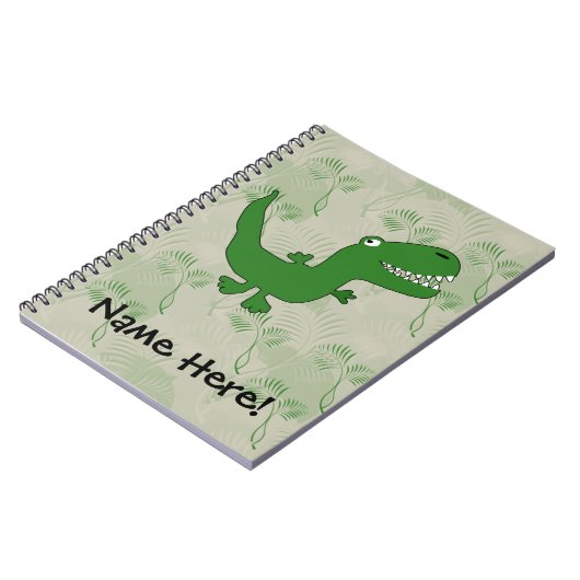 T-Rex Tyrannosaurus Rex Dinosaur Cartoon Kinder jo Notitieboek (Linkerzijde)