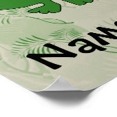 T-Rex Tyrannosaurus Rex Dinosaur Cartoon Kinder jo Poster (Hoek)