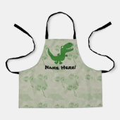 T-Rex Tyrannosaurus Rex Dinosaur Cartoon Kinder jo Schort (Voorkant)