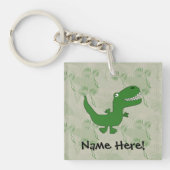 T-Rex Tyrannosaurus Rex Dinosaur Cartoon Kinder jo Sleutelhanger (voorkant)