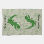 T-Rex Tyrannosaurus Rex Dinosaur Cartoon Kinder jo Theedoek (Horizontaal)