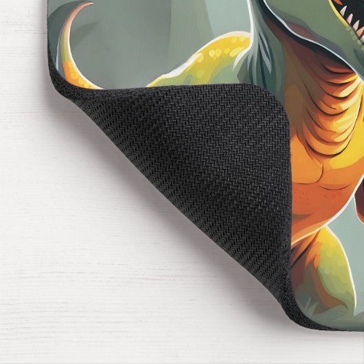 T-Rex Tyrannosaurus Rex Dinosaur Mousepad Muismat (Hoek)