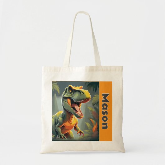 T-Rex Tyrannosaurus Rex Dinosaur Tote Bag (Voorkant)