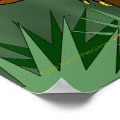 T-Rex Tyrannosaurus Rex Scary Cartoon Dinosaur Poster (Hoek)