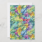 T-Rex Tyronasaurus Dinosaurus Kleurrijke Verjaarda Kaart (Achterkant)