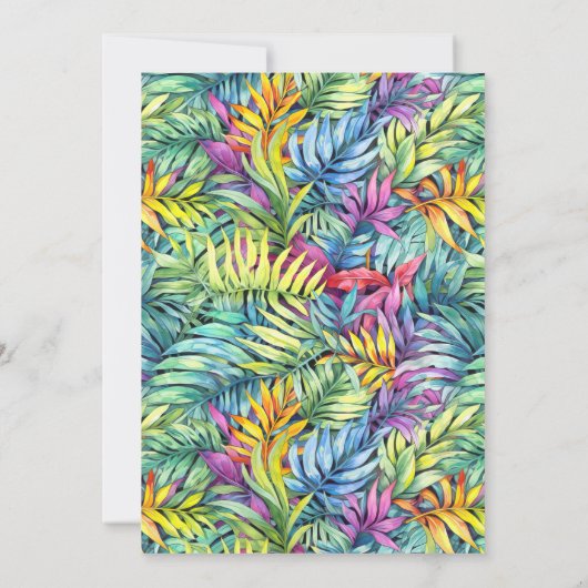 T-Rex Tyronasaurus Dinosaurus Kleurrijke Verjaarda Kaart (Achterkant)