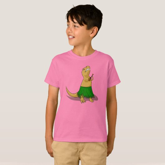T-Rex Ukulele T-shirt (Voorkant volledig)