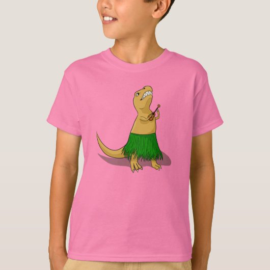 T-Rex Ukulele T-shirt (Voorkant)