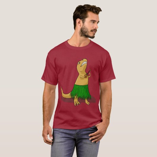 T-Rex Ukulele T-shirt (Voorkant volledig)