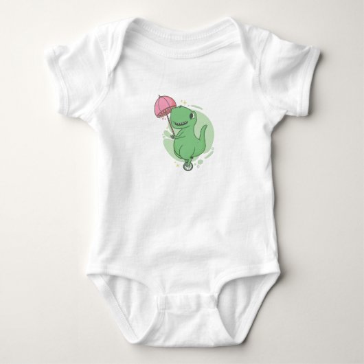 T Rex Unicycle Romper (Voorkant)