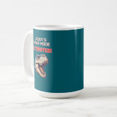 T-Rex Vader Modus Geactiveerd dinosaurus meme Koffiemok (Voorkant links)