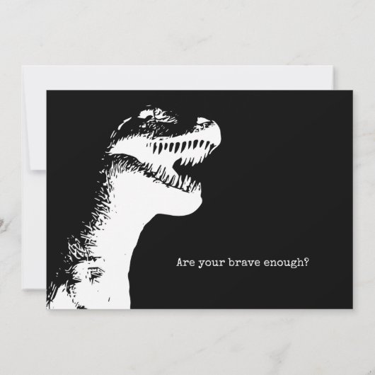 T-Rex Valentine Kaart (Achterkant)
