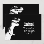 T-Rex Valentine Kaart (Voorkant / Achterkant)