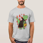 T Rex Vampire Dinosaur Halloween T-shirt (Voorkant)