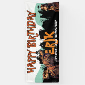 T-Rex Verjaardag Banner Krijt Party Sign (Verticaal)