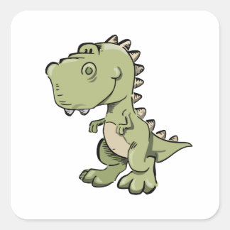 T-Rex Vierkante Sticker