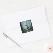 T-Rex Vierkante Sticker (Envelop)