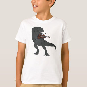 T-Rex Violin Kinder Shirt
