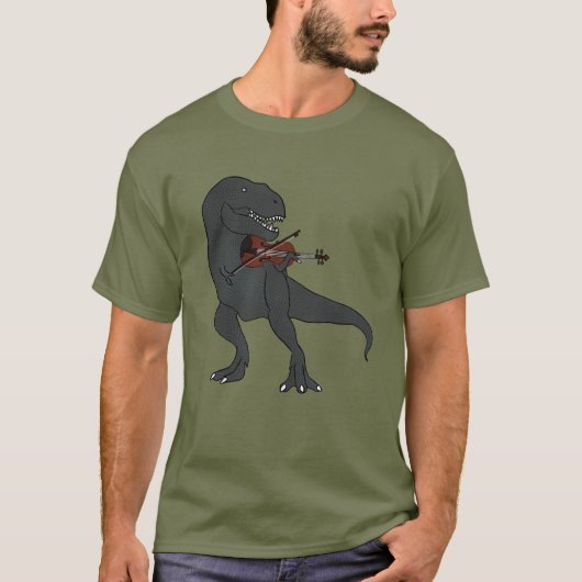 T-Rex Violin T-Shirt (Voorkant)