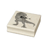 T-Rex Viool Rubberstempel (Stempel)