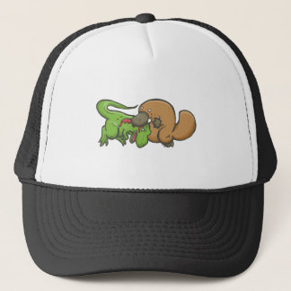 T-rex vs Platypus Trucker Pet