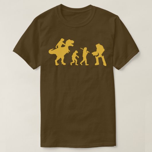 T Rex vs Robot T-shirt (Design voorkant)