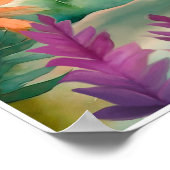 T-Rex Waterverf Kwekerij Art Poster (Hoek)